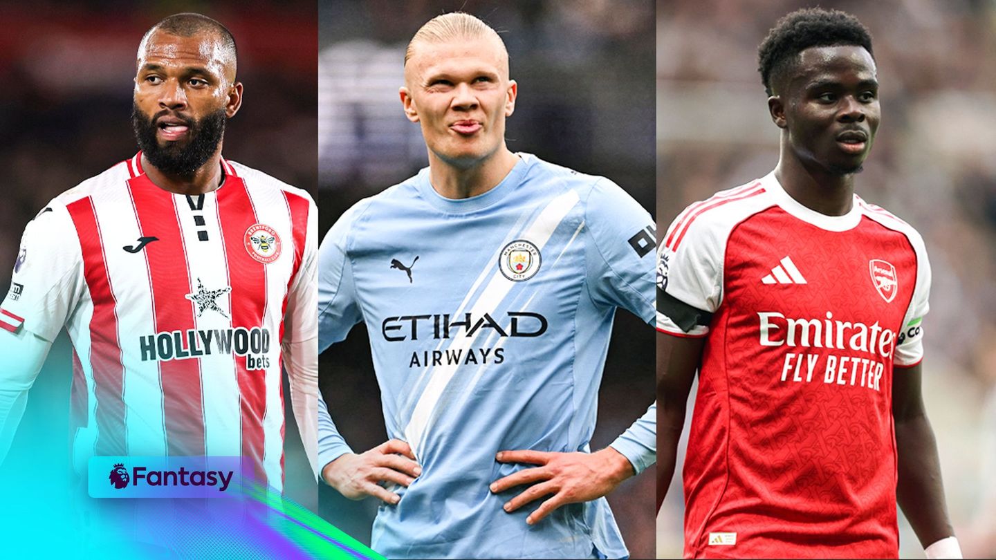 Fantasy image showing Thiago-Haaland and Saka