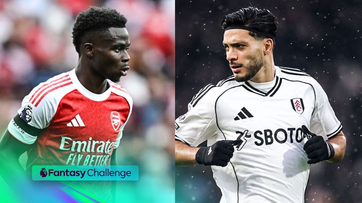 Image showing Bukayo Saka and Raul Jimenez
