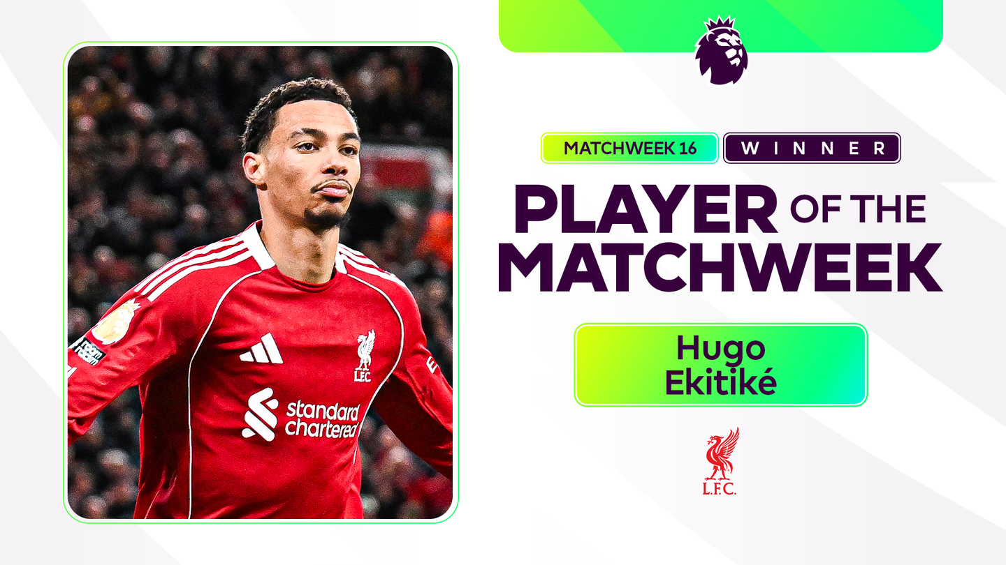 An image of Hugo Ekitike and a POTMW 16 winner graphic