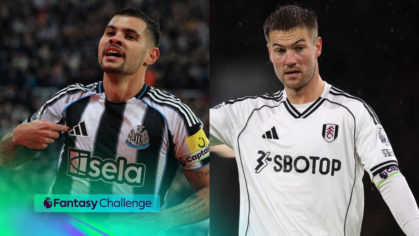 An image of Bruno Guimaraes and Joachim Andersen for Fantasy Challenge