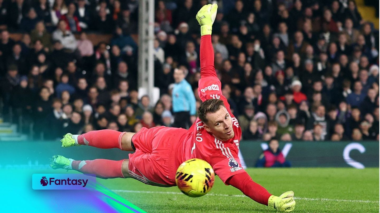 A photo of Bernd Leno making a save