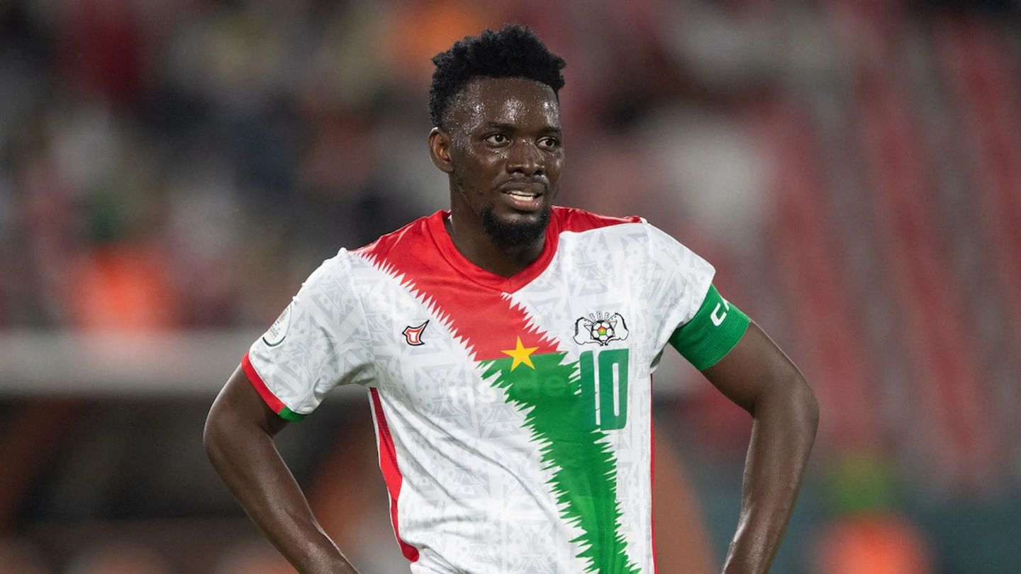Traore with Burkina Faso
