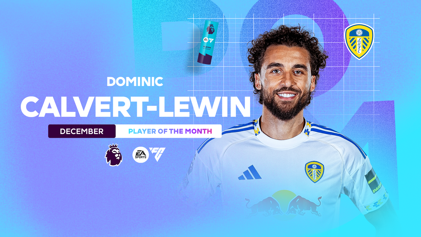 An image of Dominic Calvert-Lewin for EA SPORTS December Player of the Month