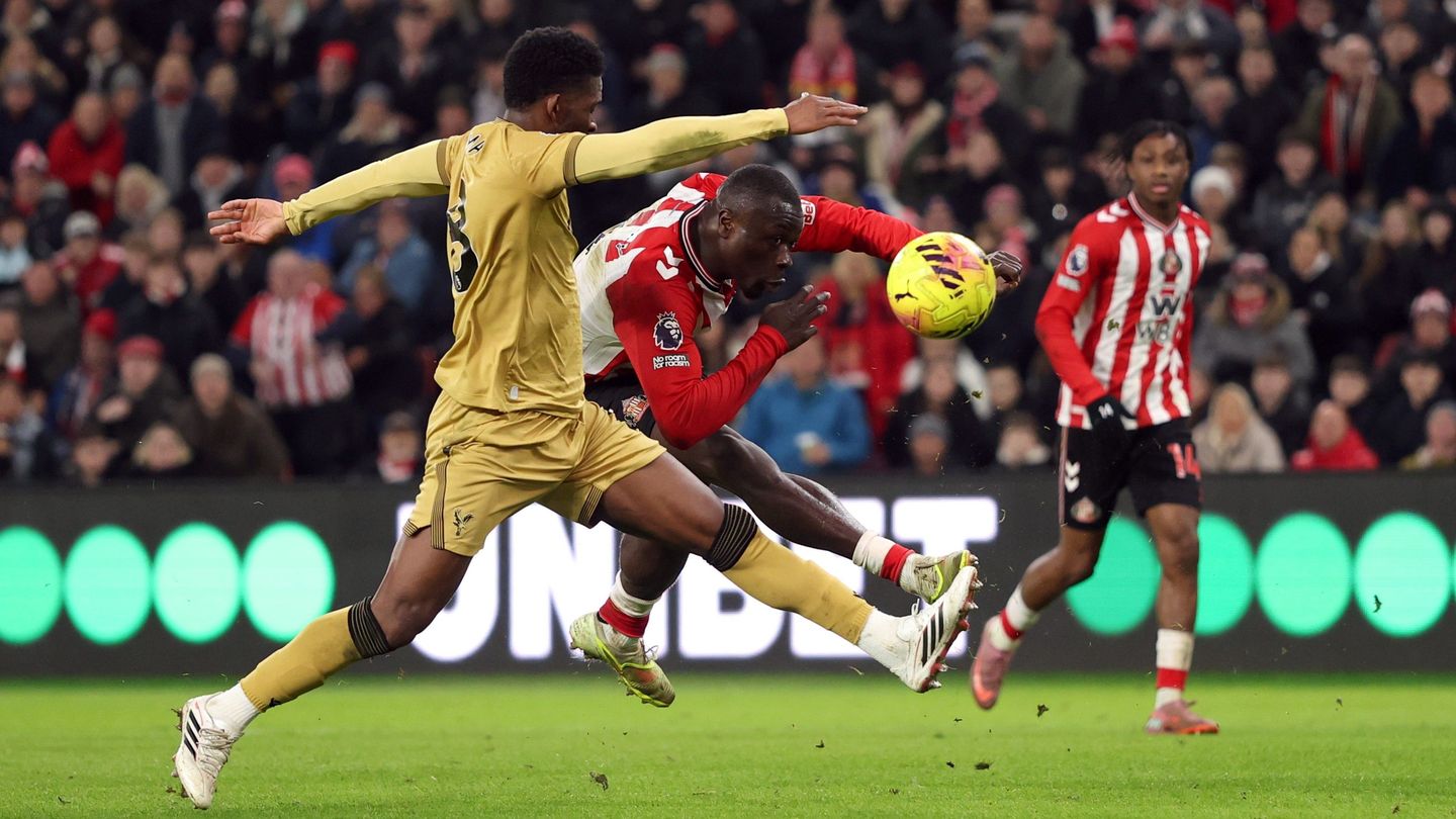 Brian Brobbey scores the winner for Sunderland v Crystal Palace
