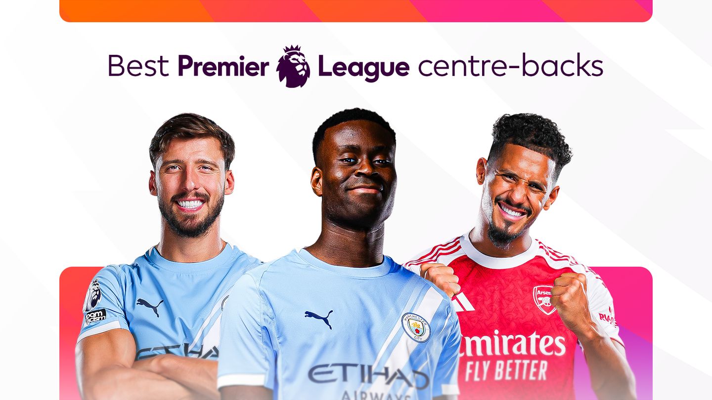 A graphic showing Ruben Dias, Marc Guehi and William Saliba