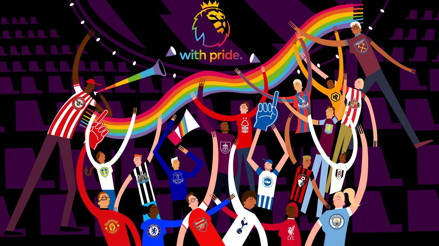 Premier League with Pride graphic 16x9