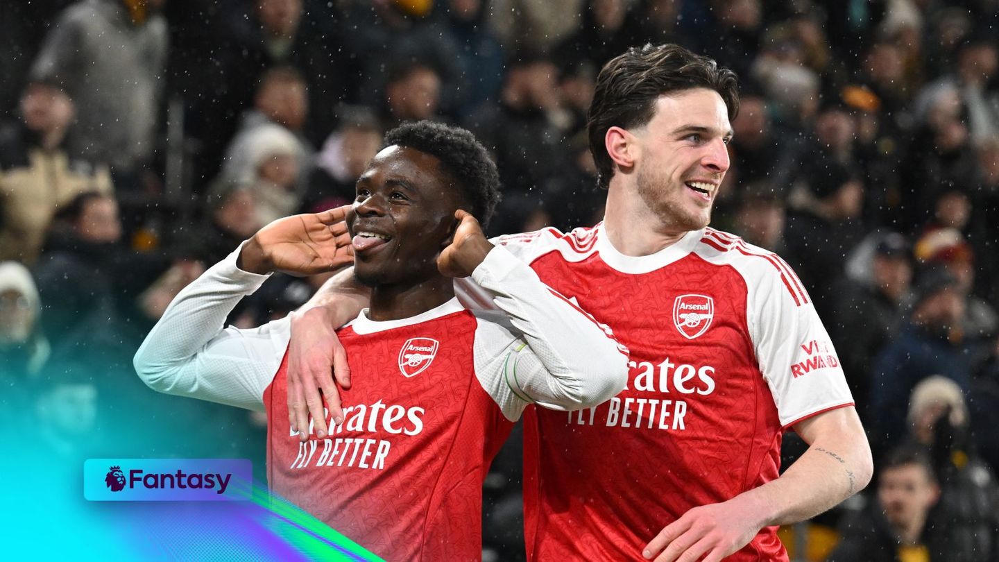 An image of Bukayo Saka and Declan Rice for FPL