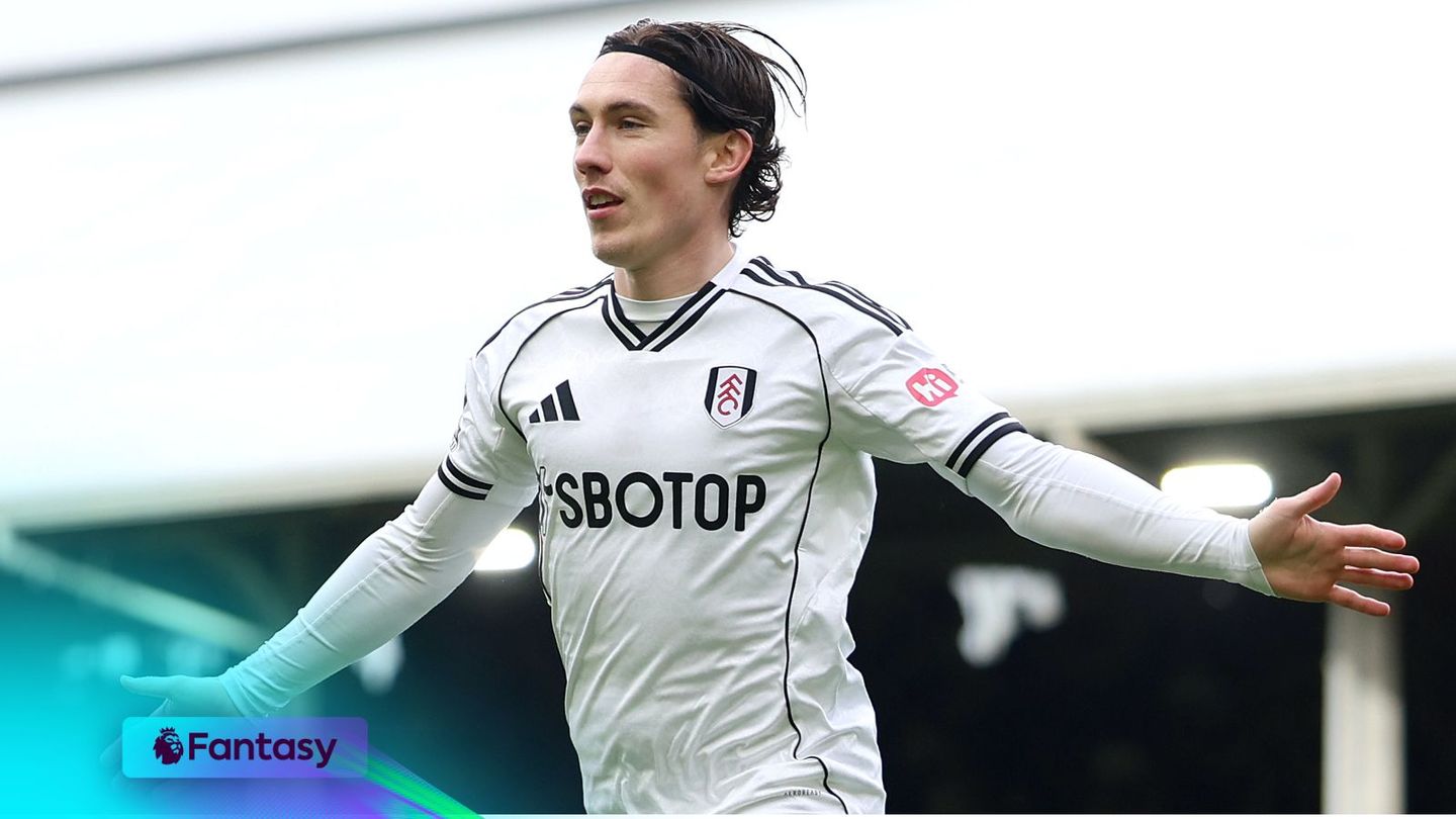 Harry Wilson, arms outstretched celebrates v Spurs,