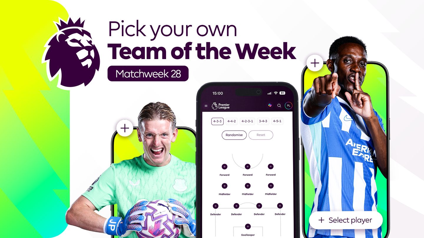 Pick your Team of the Week for Matchweek 28