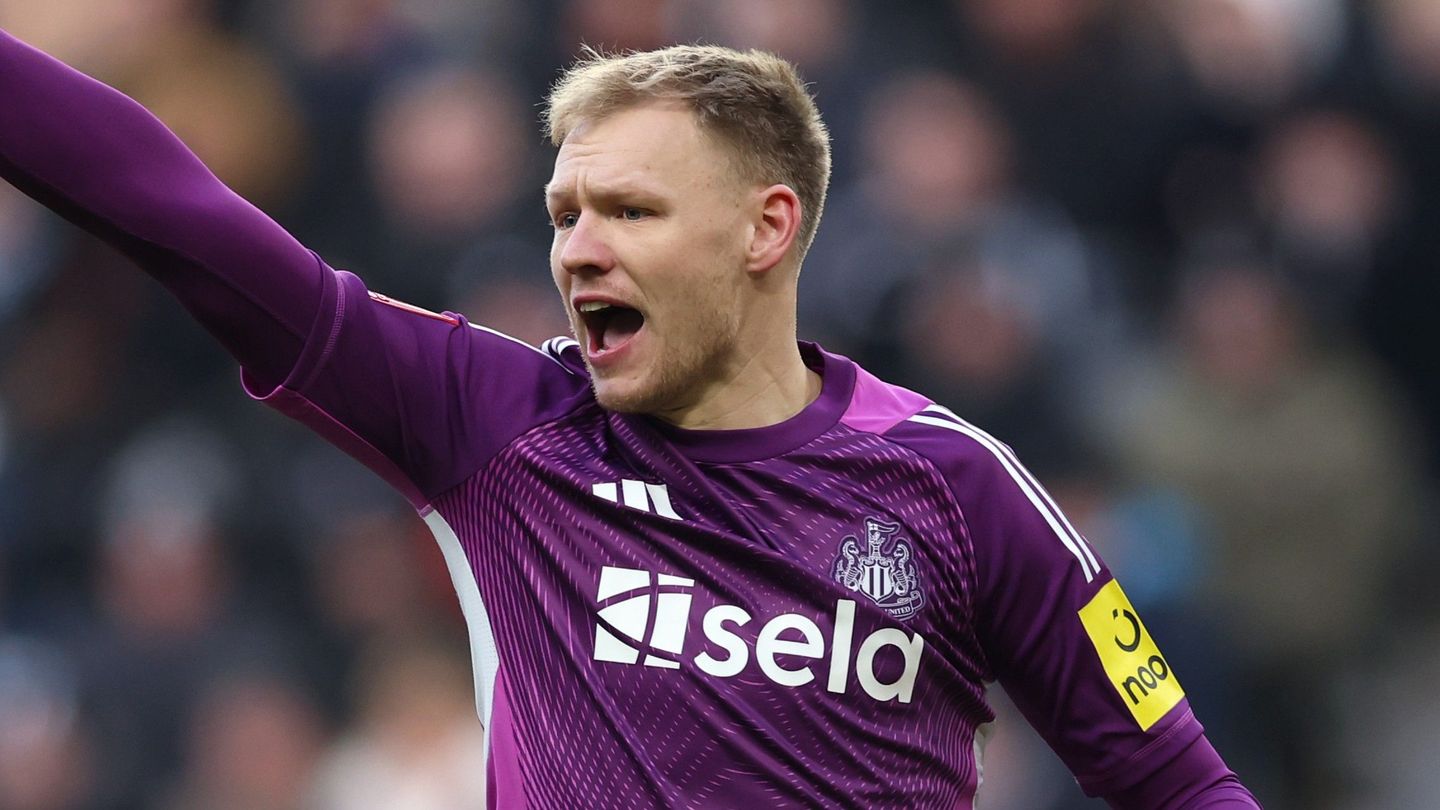 An image of Newcastle goalkeeper Ramsdale