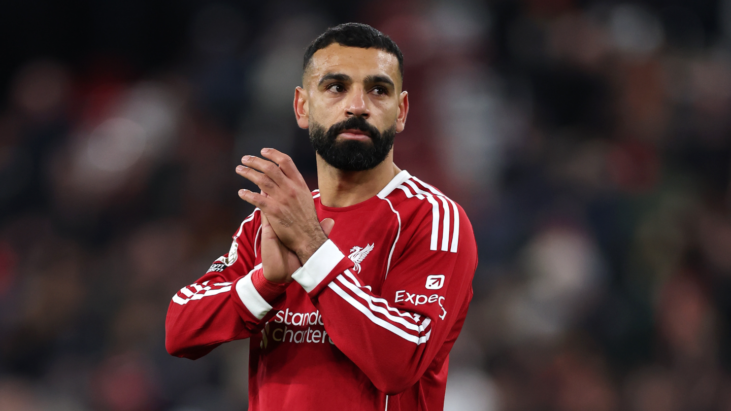 An emotional Mohamed Salah claps Liverpool fans at Anfield