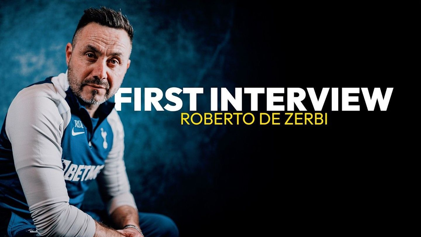 De Zerbi's first interview as Spurs Head Coach