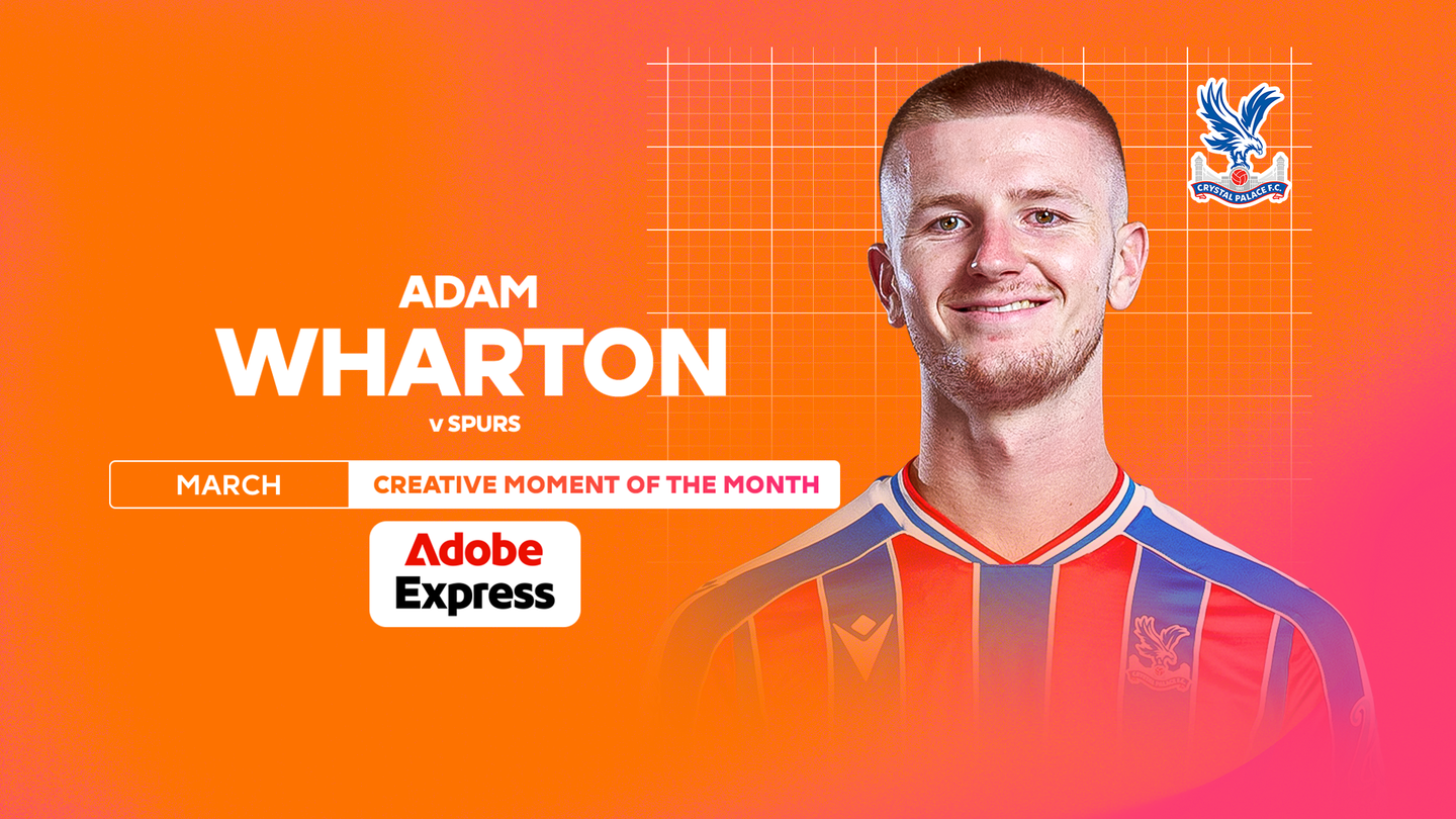 An image of Adam Wharton, winner of the Adobe Express Creative Moment of the Month award for March 2026
