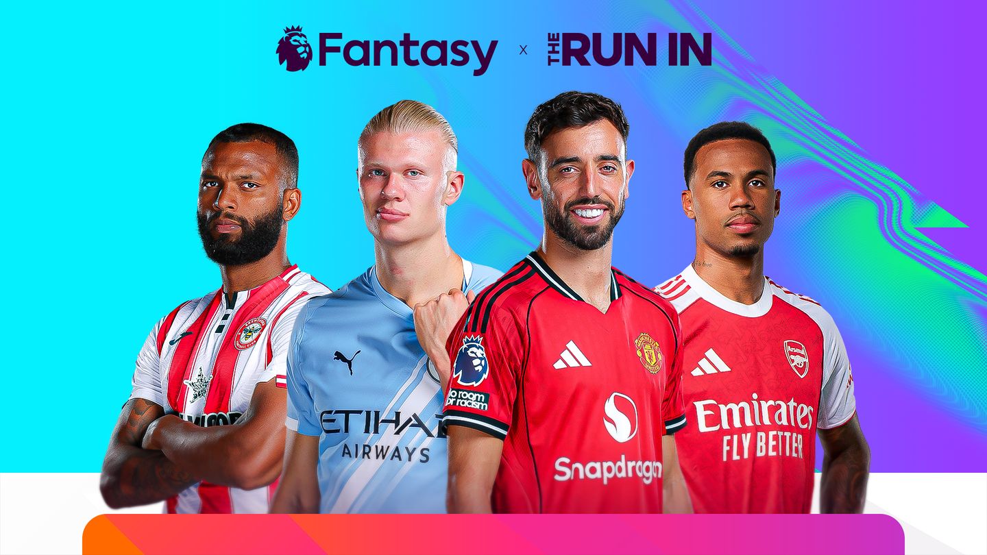 Graphic showing Igor Thiago, Erling Haaland, Bruno Fernandes and Gabriel