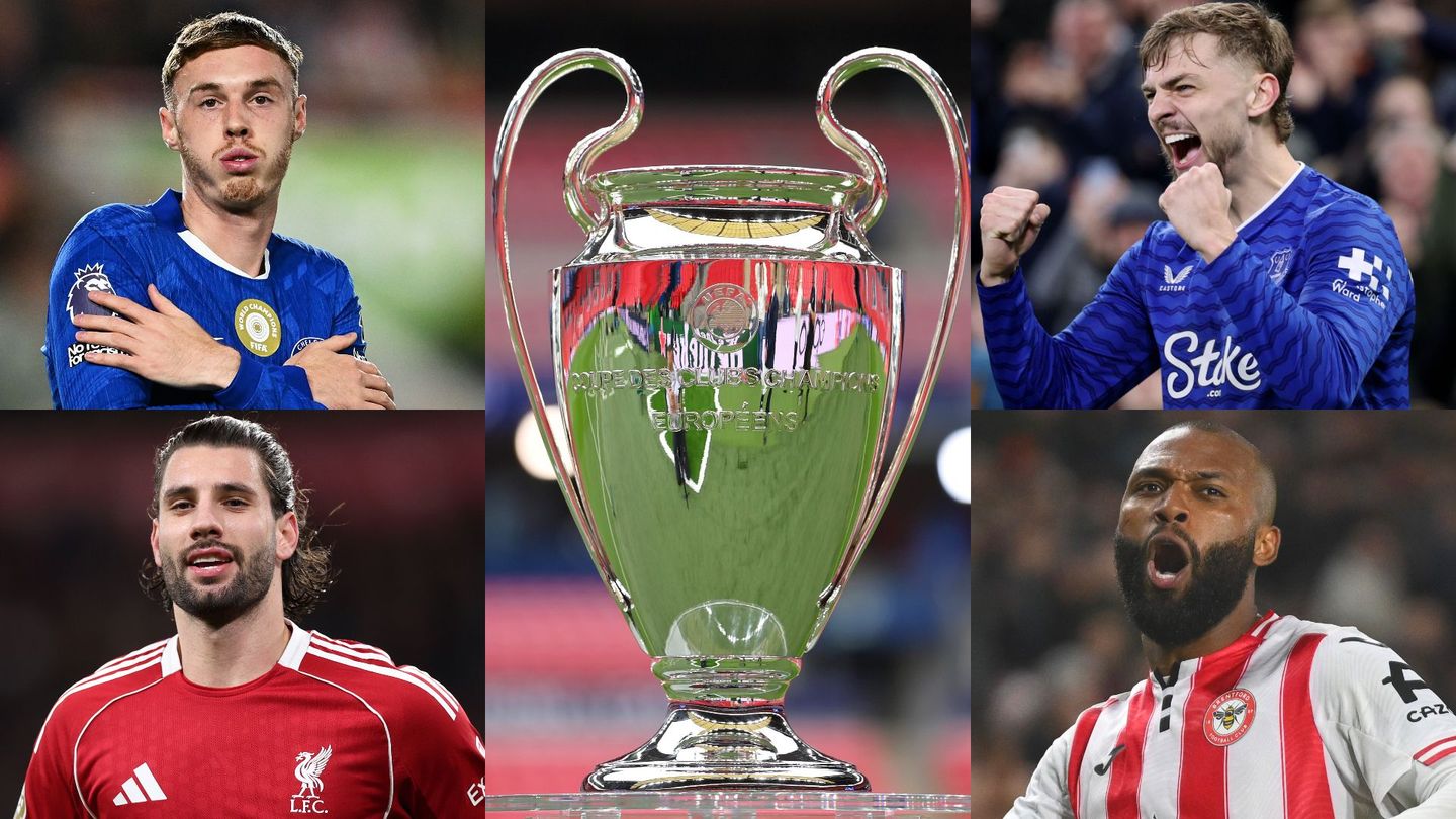 A composite of Cole Palmer, Dominik Szoboszlai, Kiernan Dewsbury-Hall and Igor Thiago