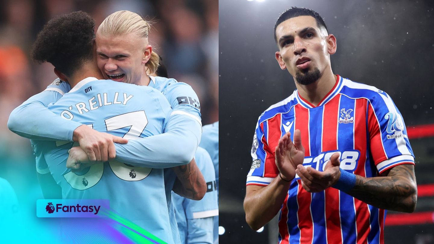 Erling Haaland and Nico O'Reilly huge, while Daniel Munoz claps