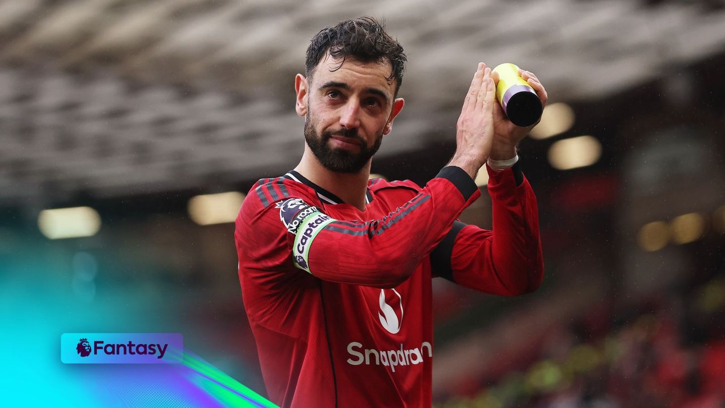 Bruno Fernandes with Fantasy Premier League overlay