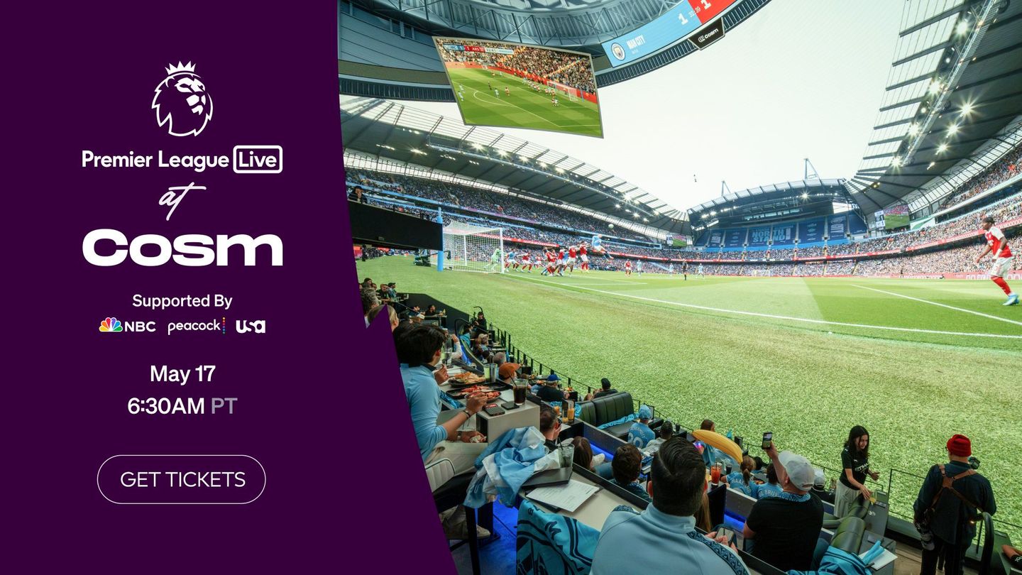 COSM Premier League Watch party simulation graphic