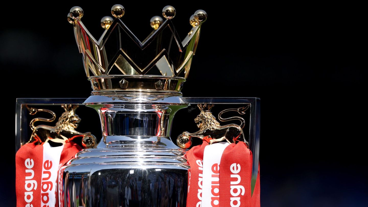 An image of the Premier League Trophy