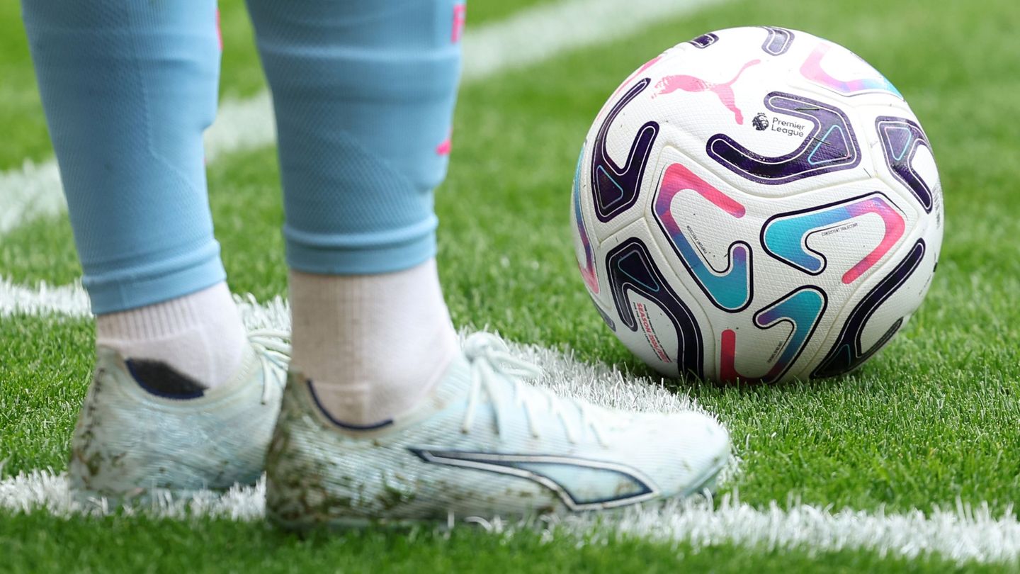 A player close to the ball