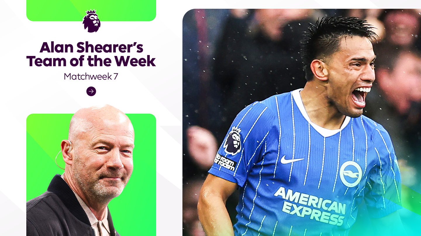Alan Shearer's Team of the Week for Matchweek 7