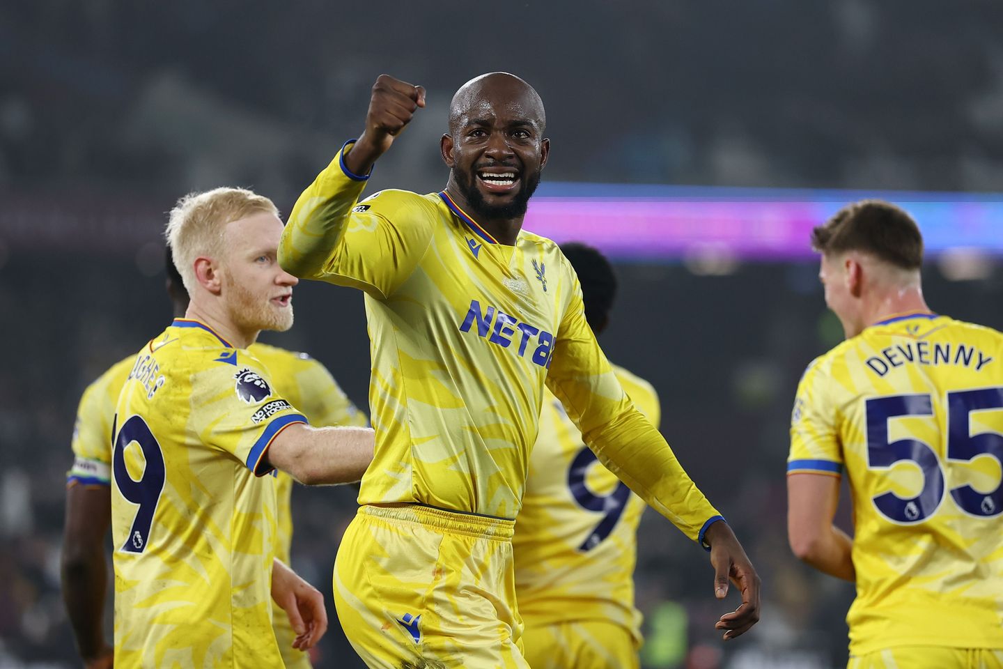 Jean-Philippe Mateta celebrates