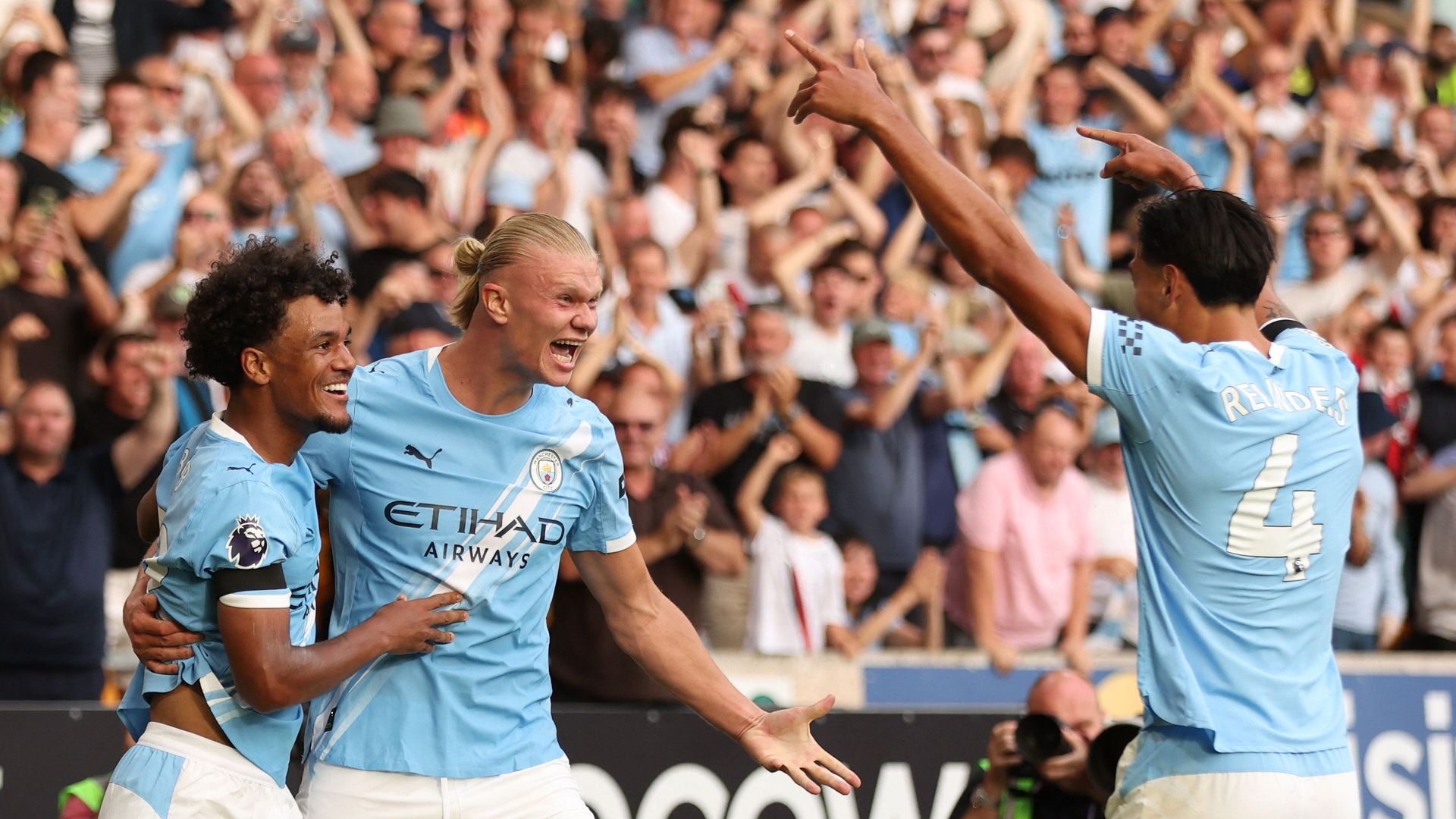 Man City celebrate