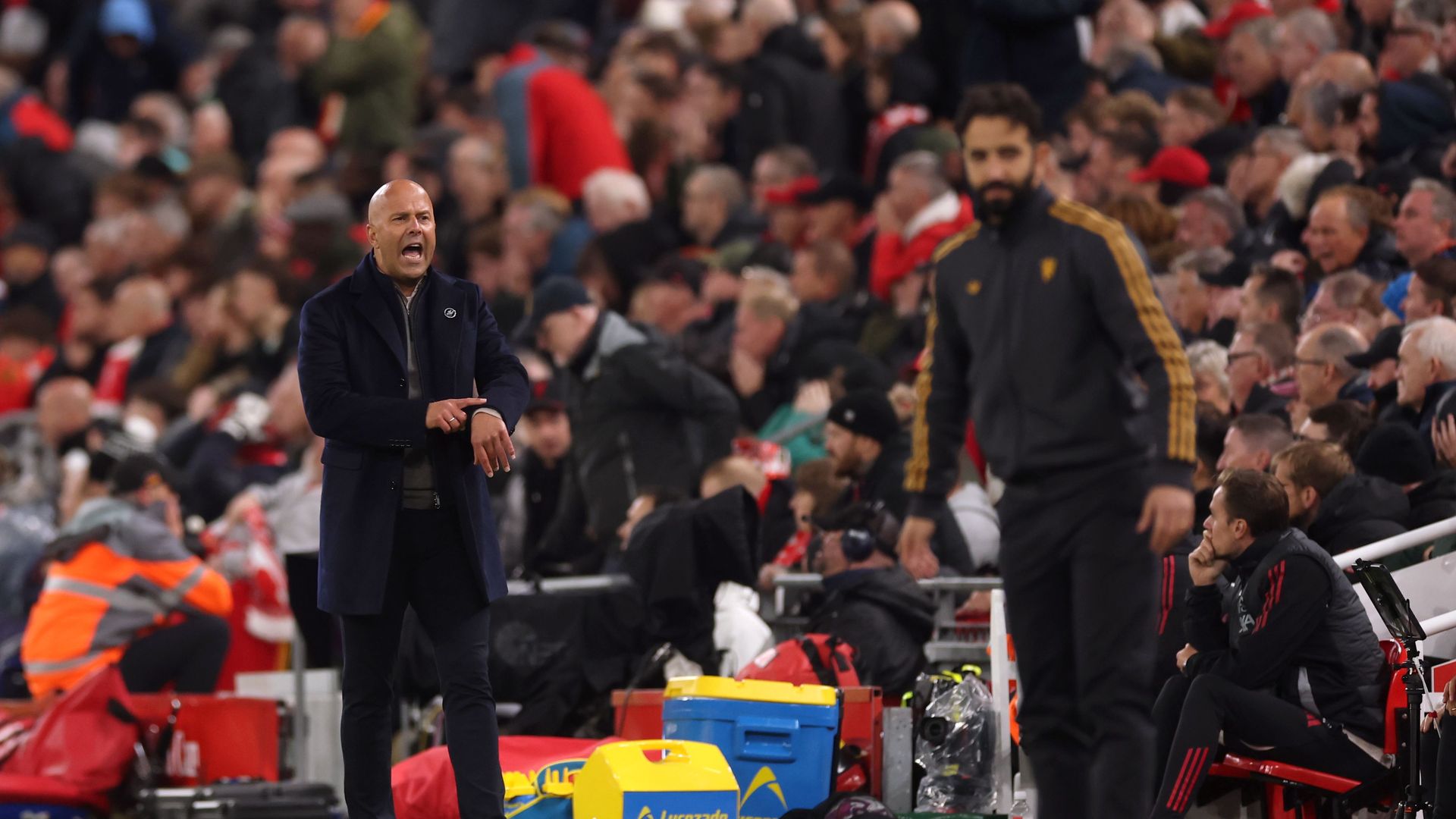 Arne Slot and Ruben Amorim