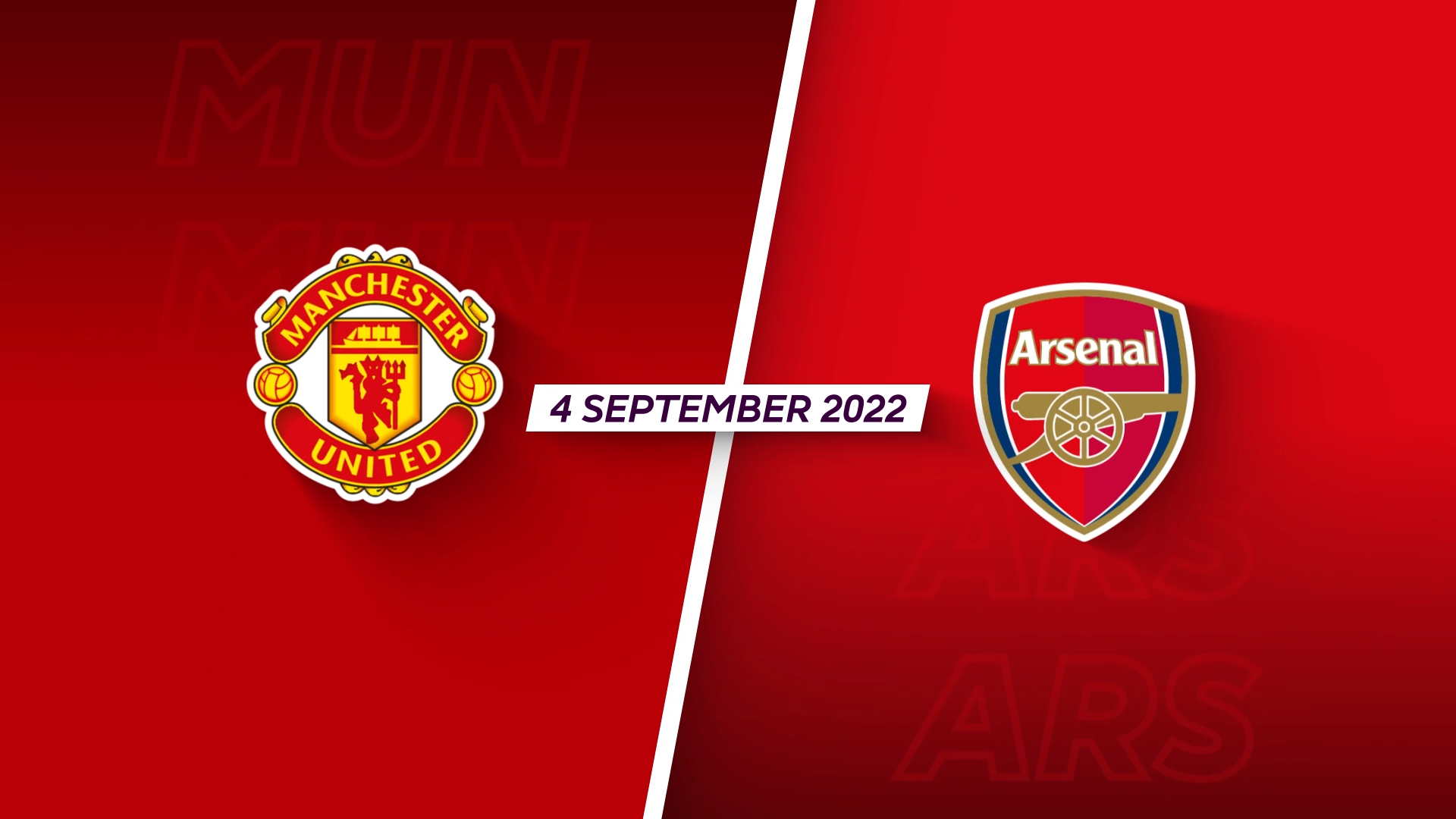 Foulard Football Arsenal Vs Manchester United - Premier League 2022/23 - Excellent état