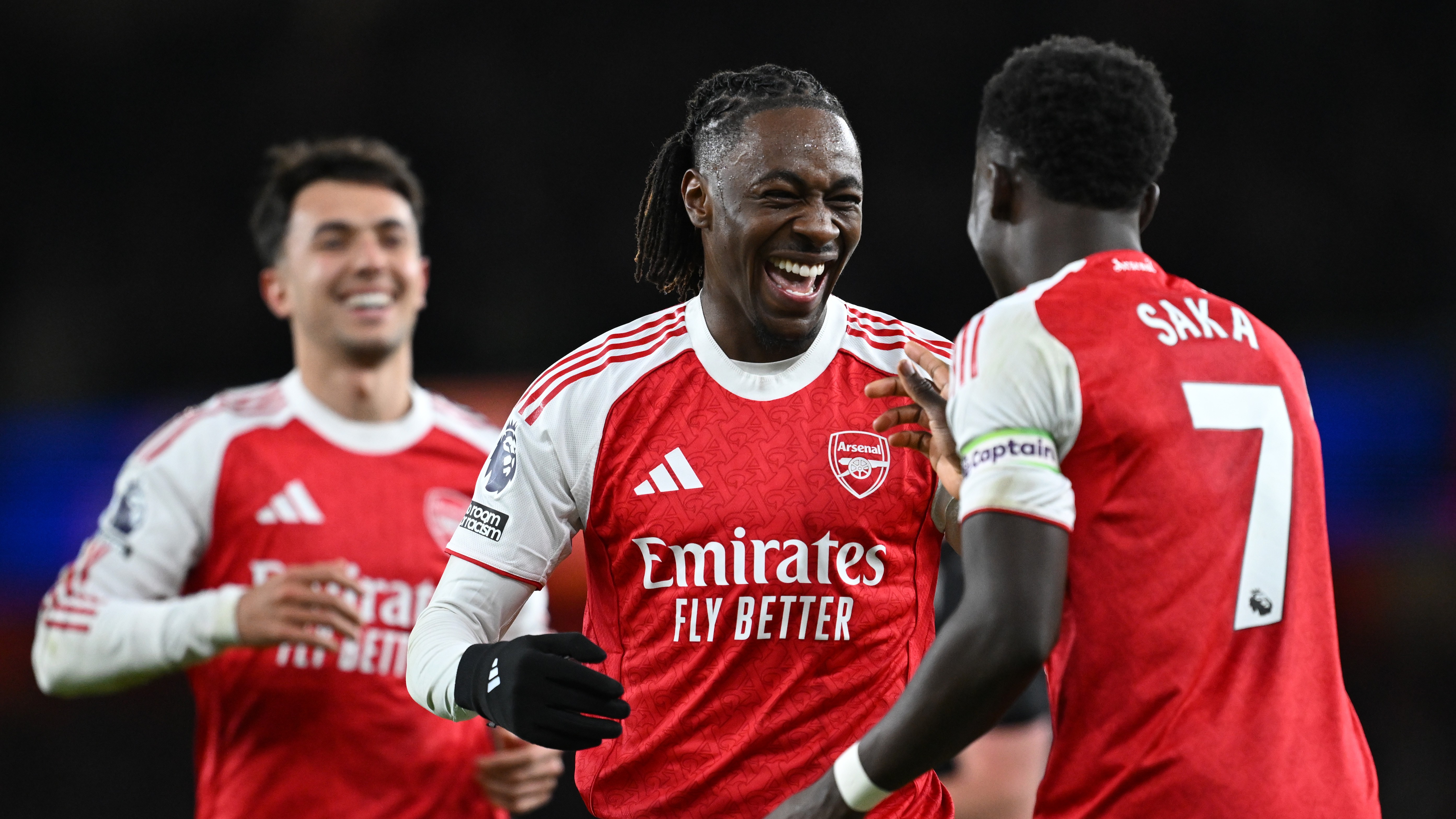 Eze hits hat-trick as Arsenal THRASH Spurs to go six points clear - Premier League