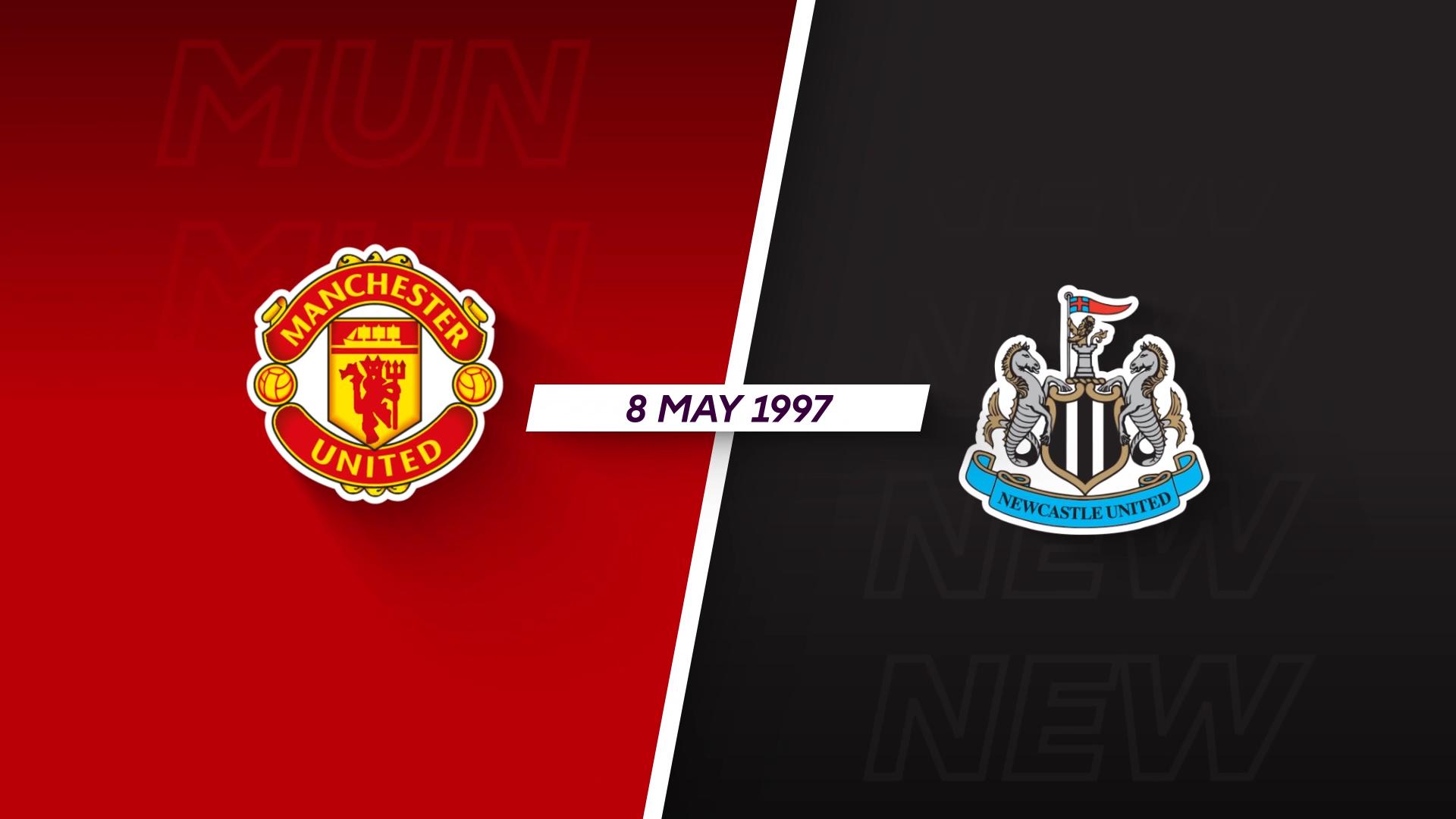 Manchester United v Newcastle | 1996-97 | 3 Minute Highlights