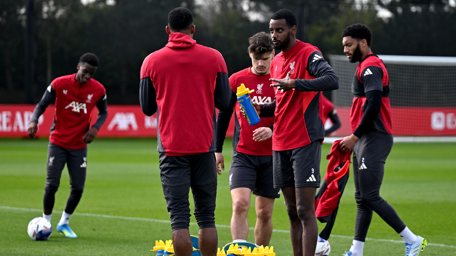 Pictures: Isak returns to Liverpool training