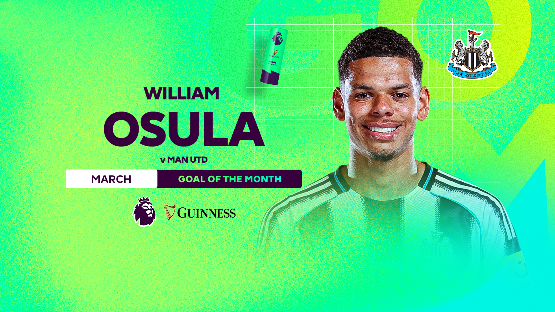 Osula wins Guinness Goal of the Month award