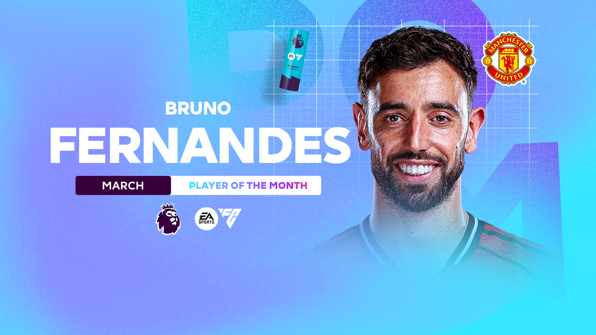 Fernandes matches Ronaldo with sixth EA SPORTS Player of the Month award