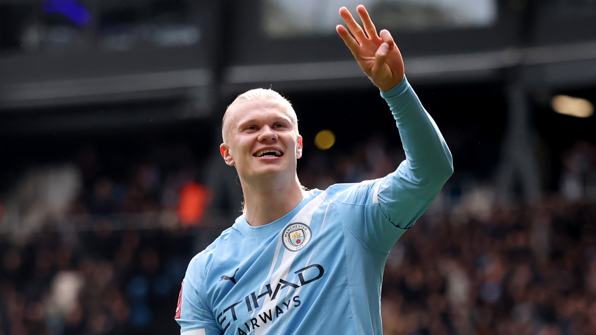 Haaland hits hat-trick as Man City cruise past Liverpool