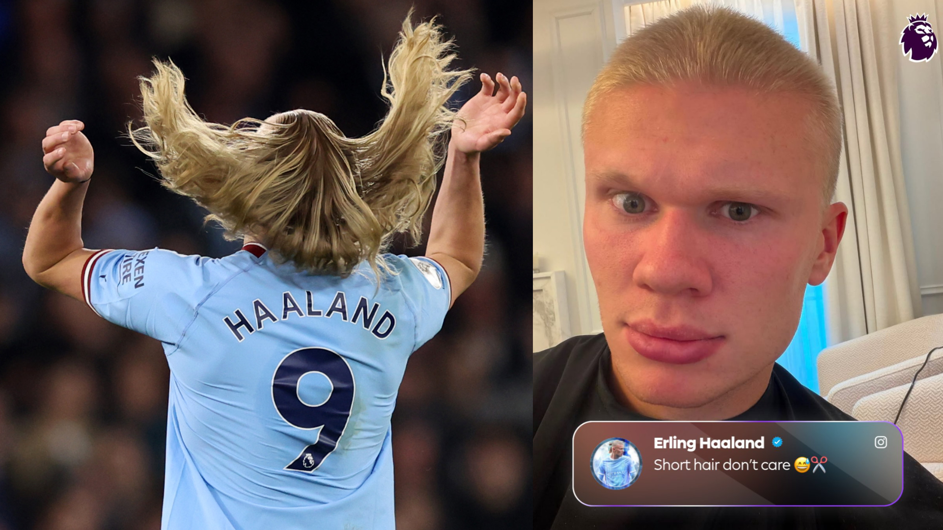 Erling Haaland Debuts Shocking New Short Haircut Ahead of Premier League Season