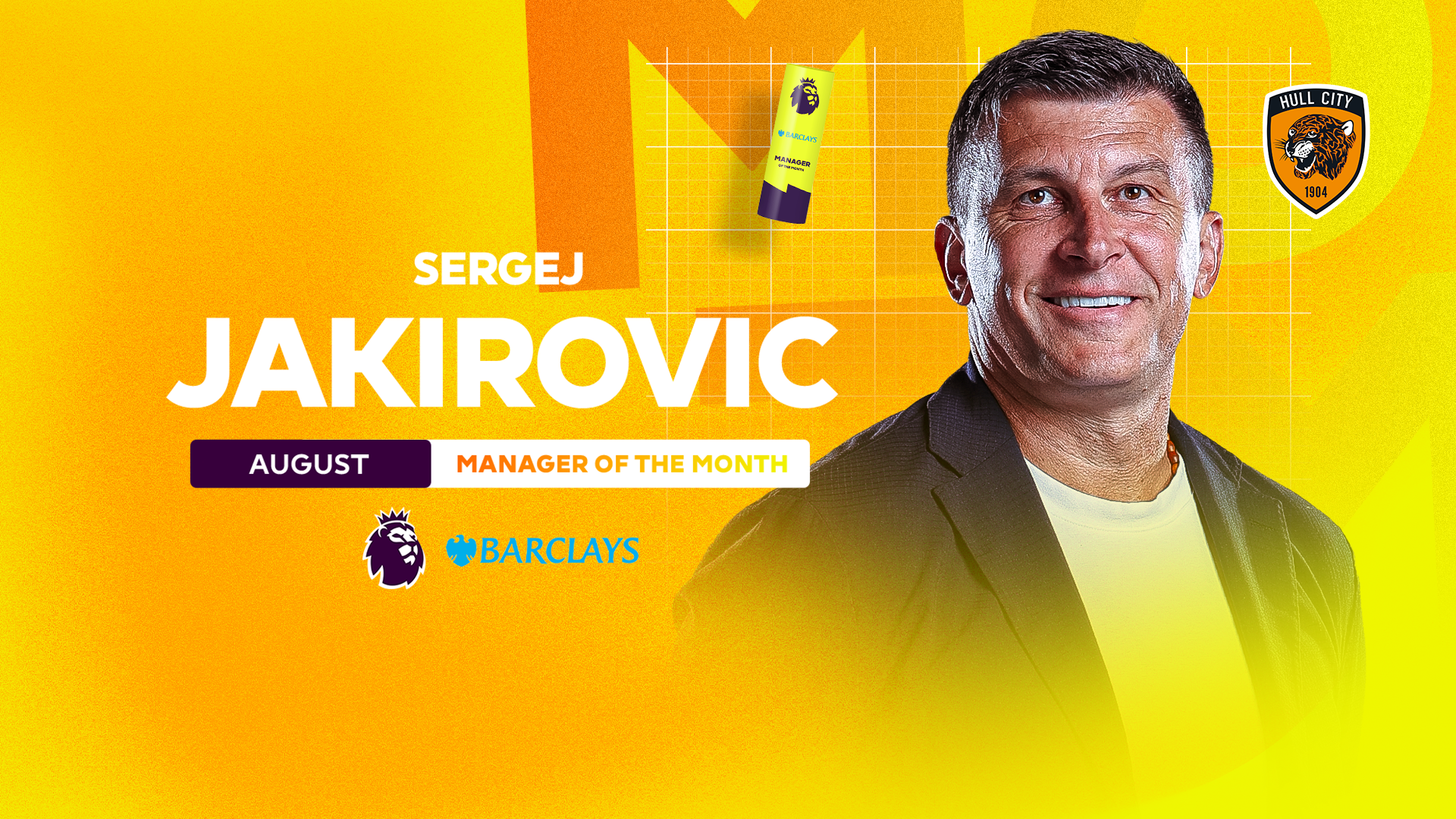 Sergej Jakirovic Wins Barclays Manager of the Month Award