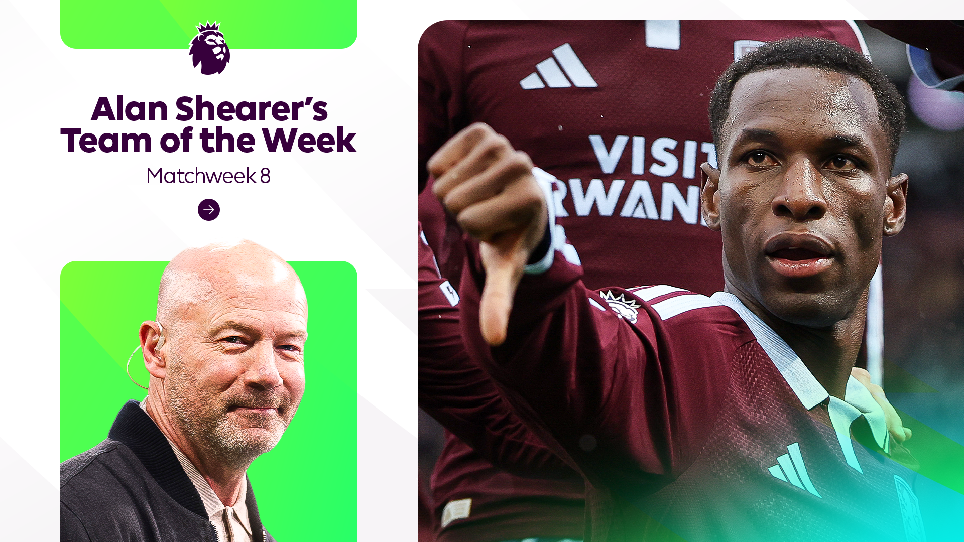 Week Resouse Alan Shearer's Team of the Week for Matchweek 8